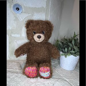 Build a bear Happy Birthday brown plush bear